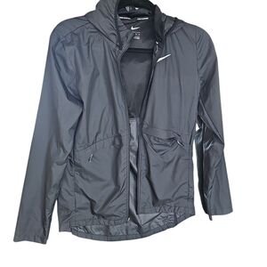 Nike Women's Charcoal Gray Windbreaker Rain Jacket